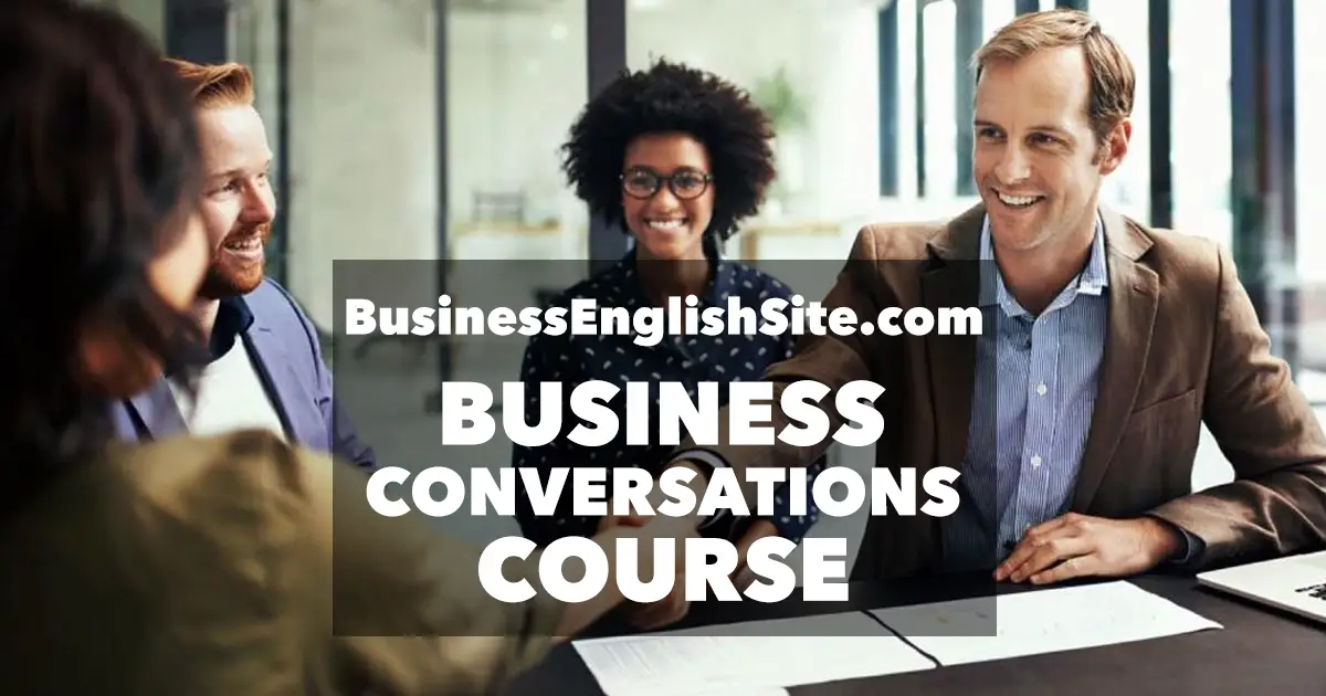 Online Business English Conversations Course | BusinessEnglishSite.com